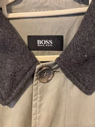 HUGO BOSS 그레이 트렌치코트