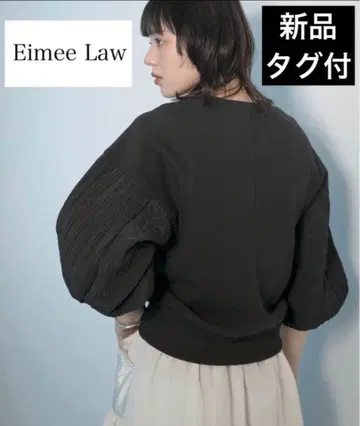 [택 포함 새상품] eimee law 베이스볼 슬리브 맨투맨