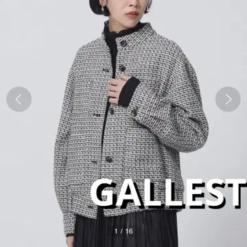 새상품급! GALLEST 트위드 블루종 자켓 아우터 여성용