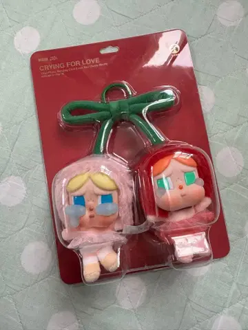 [ POPMART ] 새상품급 crybaby 체리 백참