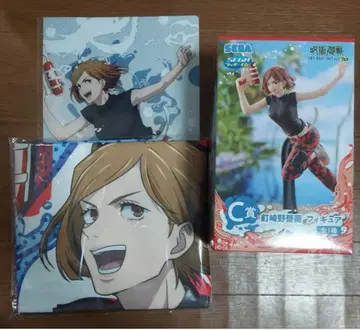 세가 럭키 쿠지 주술회전 쿠기사키 노바라 피규어 빅 크로스 클리어 파일