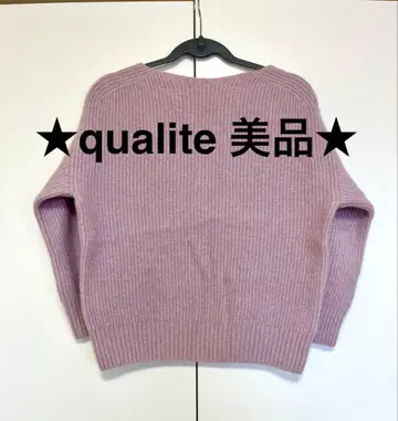 [ 새상품급 ] qualite 칼리테 모헤어 니트 38 M