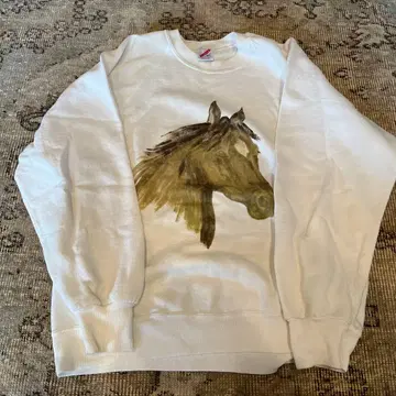 JERZEES 화이트 맨투맨 M 말