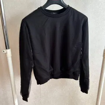 EMODA 블랙 메쉬 슬리브 트레이닝복