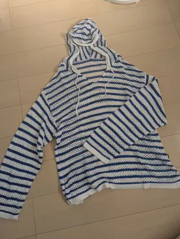 Naptime 메쉬 보더 니트