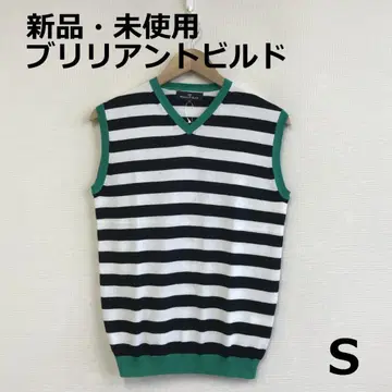 B1106A02 새상품 미사용 브릴리언트 빌드 골프 V넥 베스트