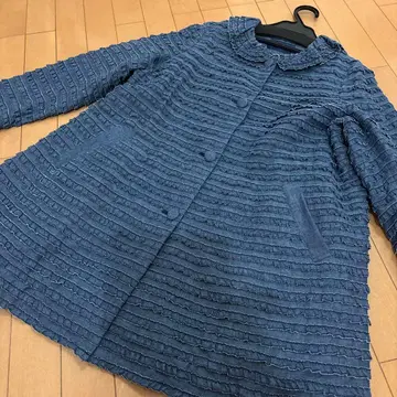 PINK HOUSE 럭셔리 피코 프릴 코트