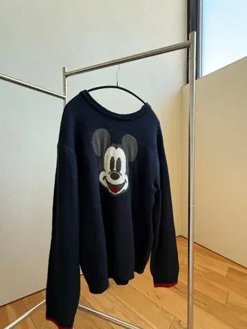 도쿄 디즈니 리조트 미키마우스 니트 L 네이비