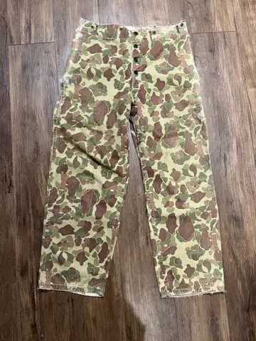 1940s USMC P44 빈티지 덕헌터 카모 팬츠