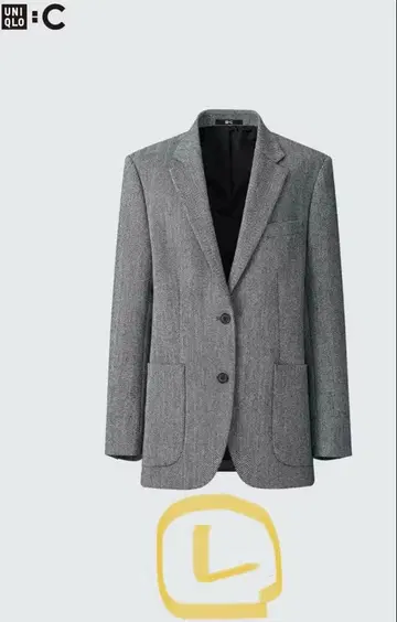 UNIQLO C 트위드 오버 사이즈 자켓