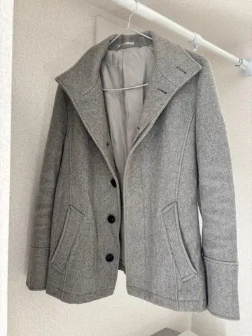 HIGH STREET 그레이 피 코트 M
