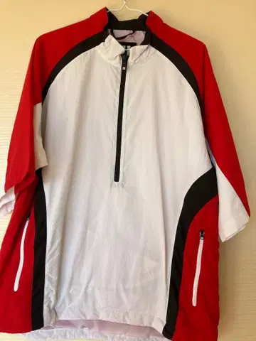 FJ 집업 자켓 빨간색/화이트