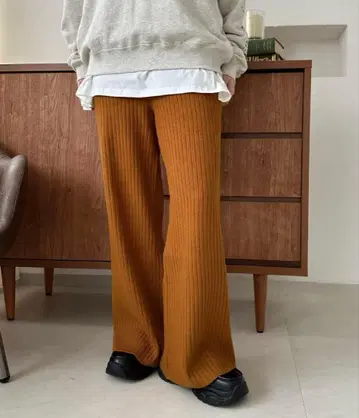 apres jour mignon 리브 니트 팬츠