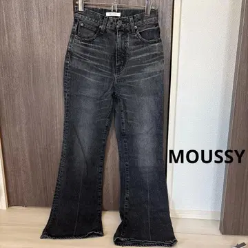 MOUSSY 블랙 부츠컷 데님 25