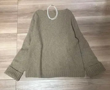 새상품급 플라주 라무 캐시미어 풀오버 니트 브라운