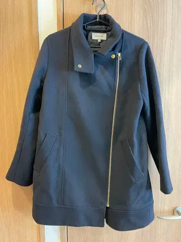 GLOBAL WORK 멜톤 롱 라이더 자켓