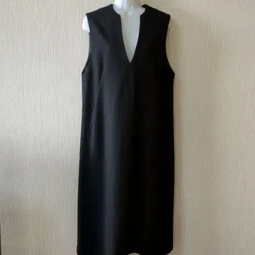 23구 블랙 슬리브리스 롱 원피스 34 새상품급