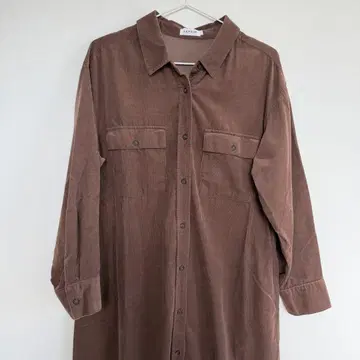 [ LEPSIM ] 코듀로이 셔츠 원피스 브라운 가을