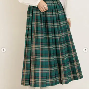 사만사 모스모스 플리츠 스커트 그린