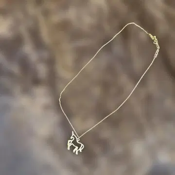 유니콘 모티브 목걸이