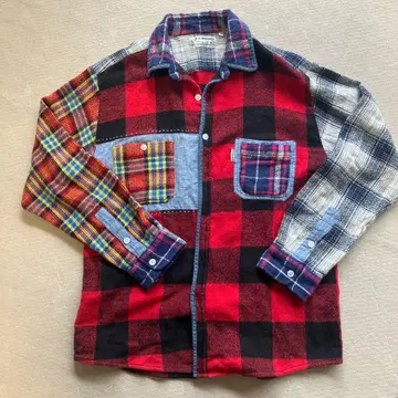 H.R. MARKET 체크 무늬 플란넬 셔츠 사이즈 3