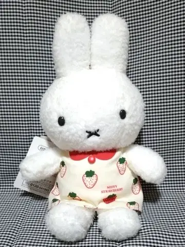 미피 스타일 miffy 스트로베리 봉제 인형 이치고 옷 갈아입기 가능