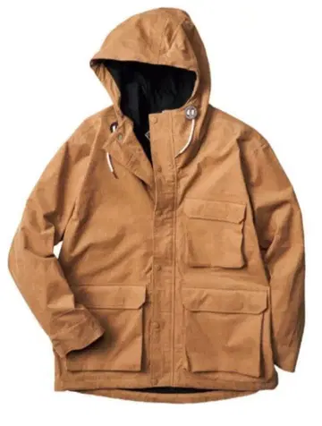 워크맨 프레임 테크 마운틴 후드티 S 베이지 코듀로이