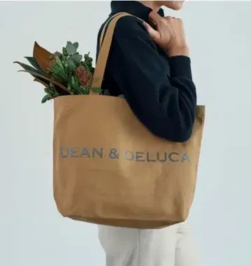 DEAN&DELUCA 차리티 토트백 2025 카페오레 L 사이즈