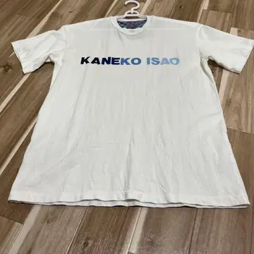 남성용 카네코 이사오 로고 프린트 반팔 티셔츠