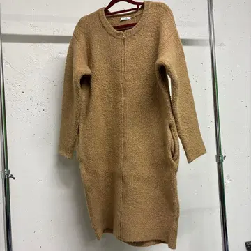 프리스마트 베이지 집업 롱 코트