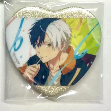 사쿠라 하루카 하트형 글리터 캔뱃지 벌스데이 윈브레 캔뱃지