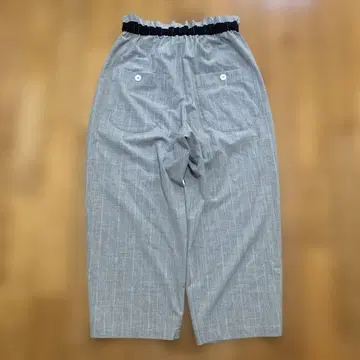 sirone 시로네 격자 무늬 체크 멜란지 그레이 팬츠