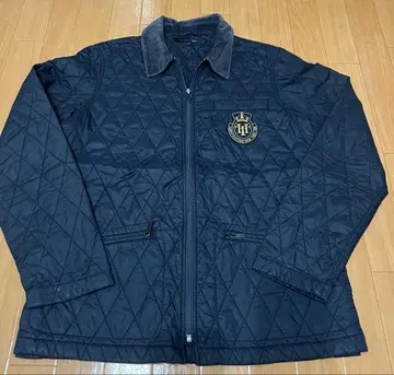 타미힐피거 퀼팅 자켓 네이비 옷깃 코듀로이