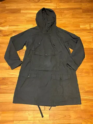 엔지니어드 가먼츠 밀리터리 자켓 블랙 판초 풀오버