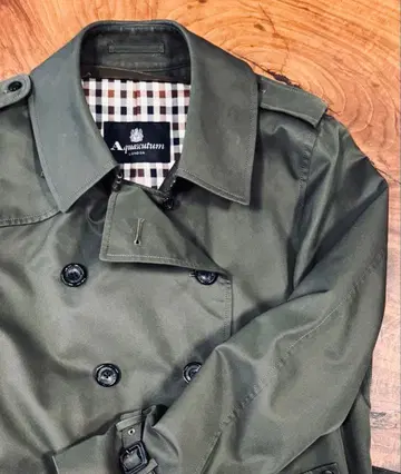 아쿠아 스큐텀 숏 트렌치코트