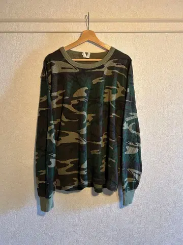 00s 카모플라쥬 서멀 긴팔 밀리터리 우드랜드