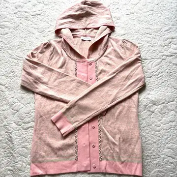 AUSTIN REED 후드 부착 가디건 핑크