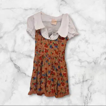 LIZ LISA 리즈리사 꽃무늬 미니 원피스 리본 벨트 포함 택 포함