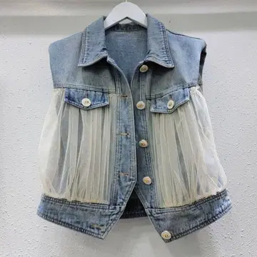 데님 튤 도킹 베스트