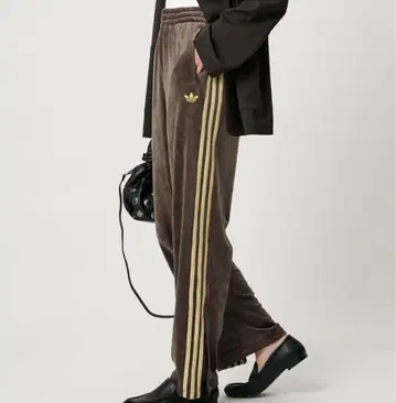 adidas 벨로아 조거 팬츠 S 브라운