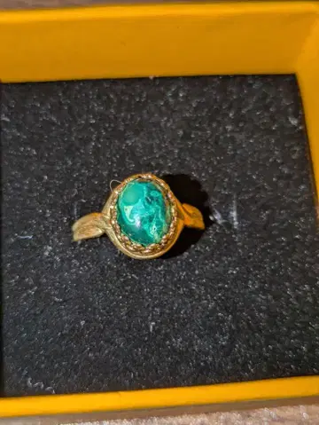 Juvelia 주베리아 크리소코라 맬러카이트 반지