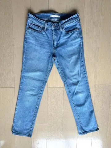 Levi's 스트레이트 슬림 데님 27 라이트 블루