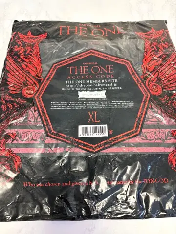 BABYMETAL THE ONE 티셔츠 XL 액세스 코드 무효