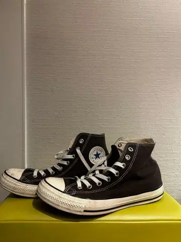 CONVERSE 브라운 하이컷 스니커즈