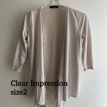 Clear Impression 볼레로 레이스 5부 소매 사이즈 2