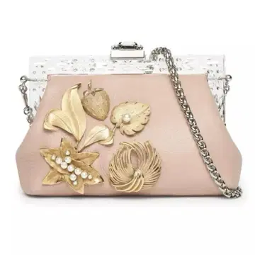 [ 새상품급 레어 ] 돌체앤가바나 큐빅 체인 숄더백