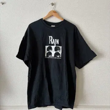 00s 비틀즈 T셔츠 블랙 RAIN