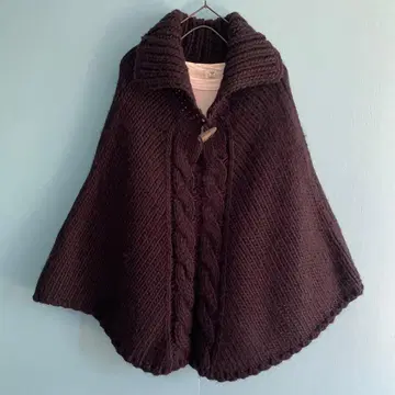 LAPIS LUCE Ray BEAMS 니트 판초