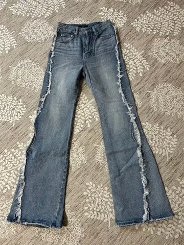 EMODA 프린지 부츠컷 데님