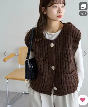 디스코트 포켓 부착 빅 버튼 베스트